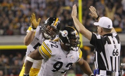 As part of the NFL's crackdown on dangerous hits that could contribute to brain damage, Pittsburgh Steelers linebacker James Harrison was fined $75,000 for an October 2010 hit on a Cleveland 