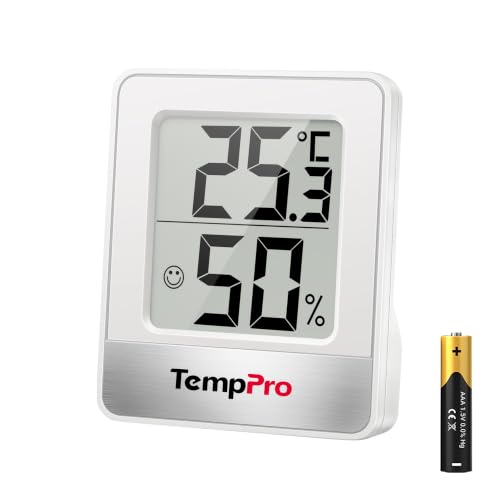Temppro Tp49 Small Digital Hygrometer, Indoor Thermometer, Room Thermometer