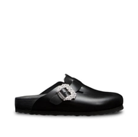 Mule Sandal in Black, $680 | Birkenstock x Manolo Blahnik 