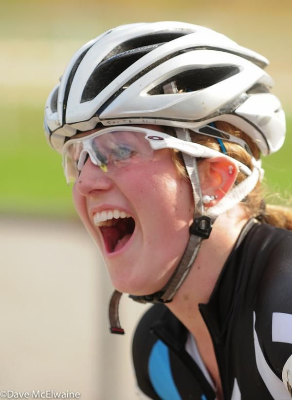 Ellen Noble (Trek Cyclocross Collective) was elated with her first UCI podium