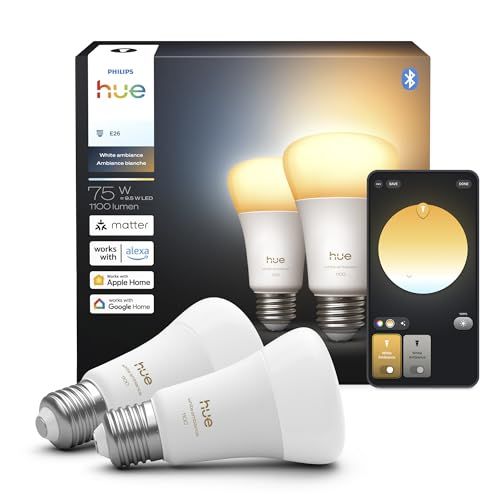 A19 LED smart bulb (2 pack), White ambiance