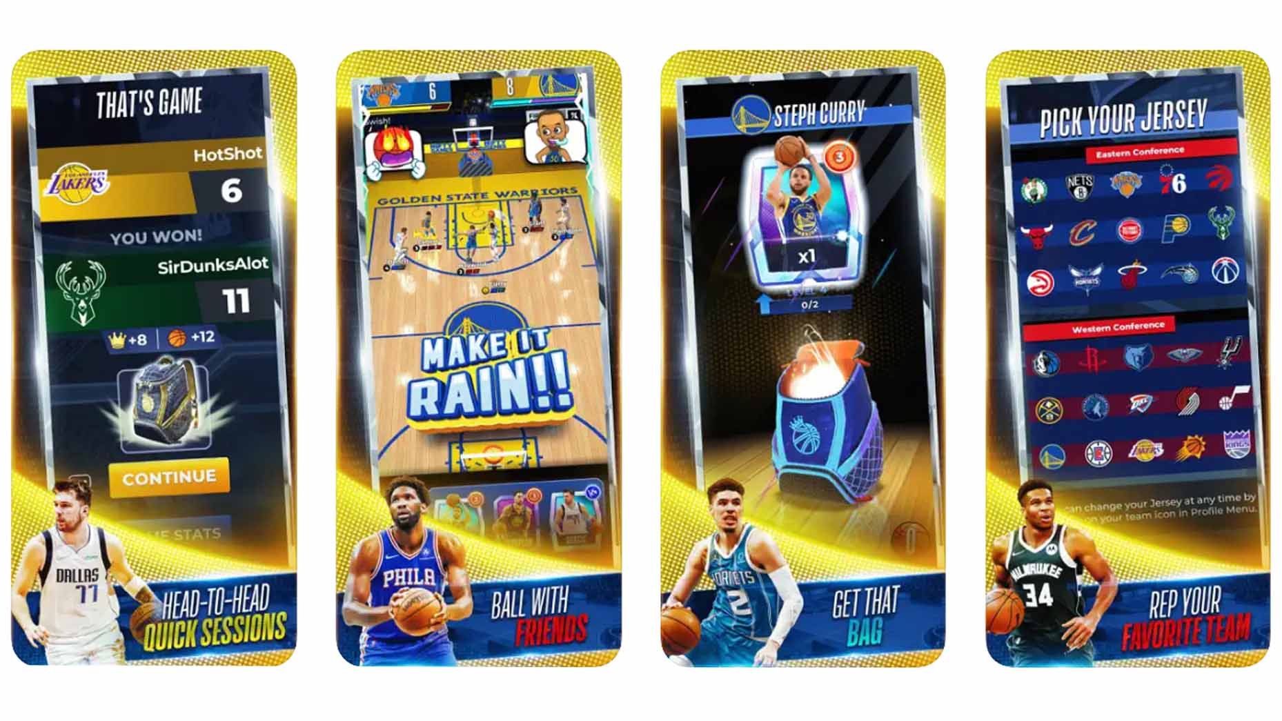 Tangkapan layar NBA Clash