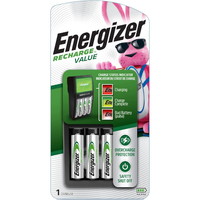 Energizer Rechargeable AA and AAA Battery Charger with 4 Rechargeable AA Batteries - $17.36 at Amazon