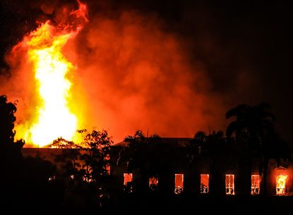 The National Museum of Brazil was engulfed in flames Sunday night.
