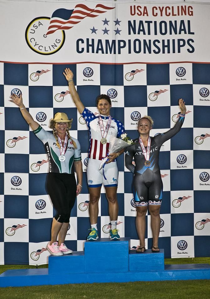 Women's Time Trial Top 3 - 1st Mandy Marquardt﻿, 2nd Gea Johnson, 3rd Missy Erickson