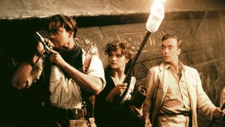 Brendan Fraser, Rachel Weisz ad John Hannah in The Mummy