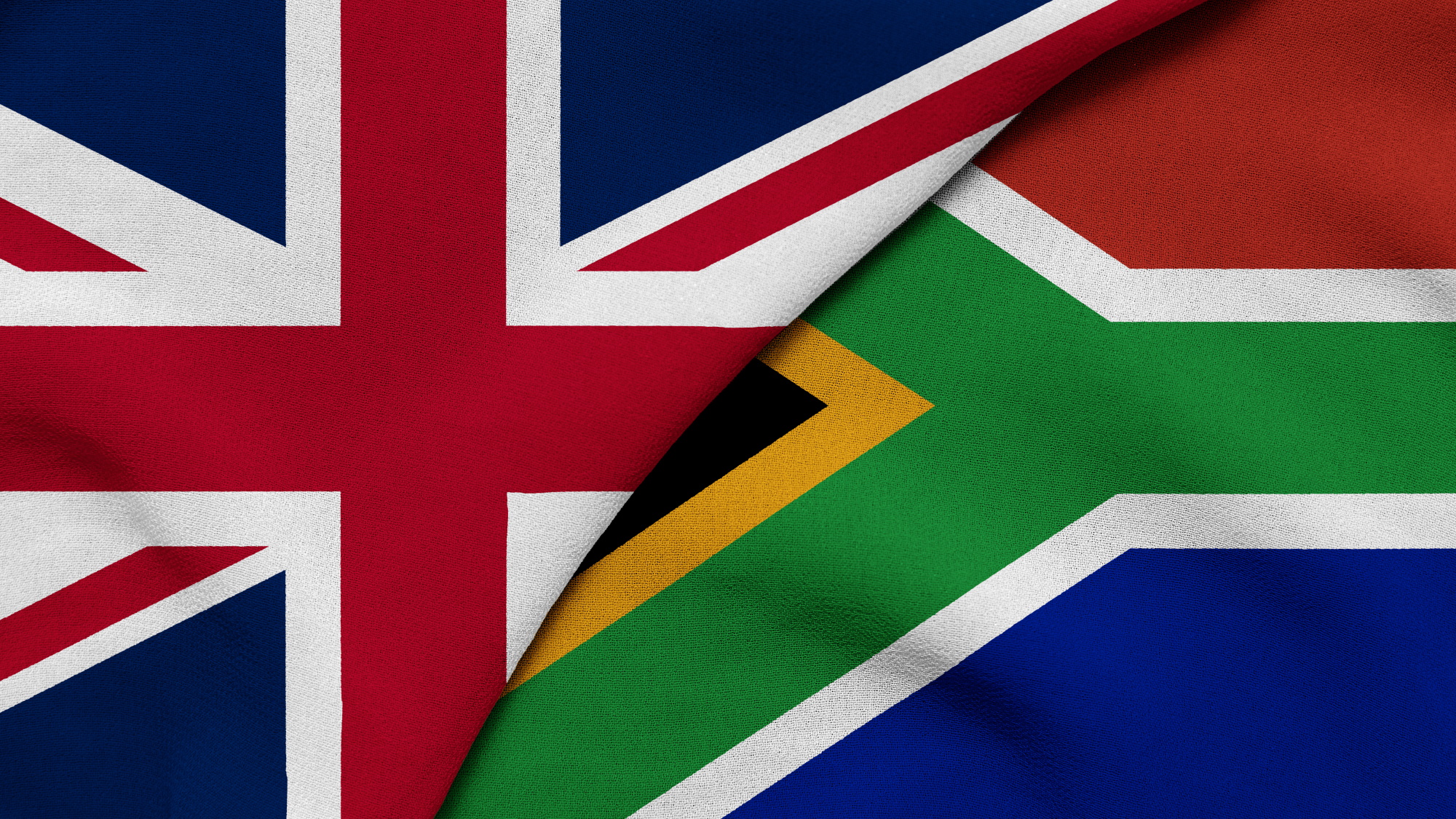 UK and South Africa flags