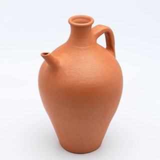 clay pot on a white background