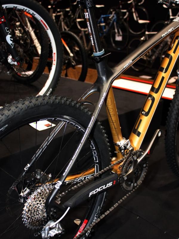 Seat stays on the Raven are relatively small, suggesting a reasonably smooth ride.