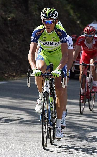 Liquigas' Roman Kreuziger did plenty of time on the front today.