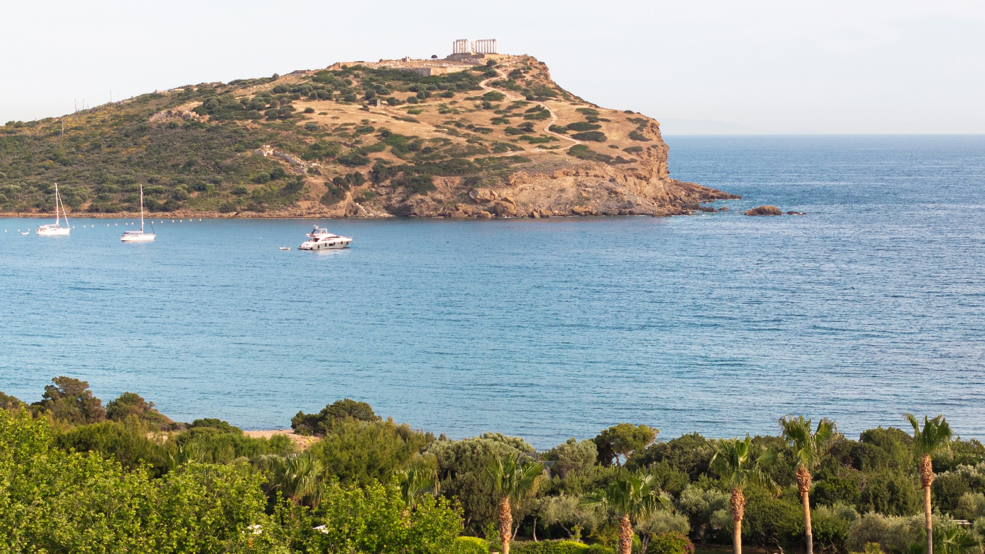The Temple of Poseidon at Cape Sounio, Greece