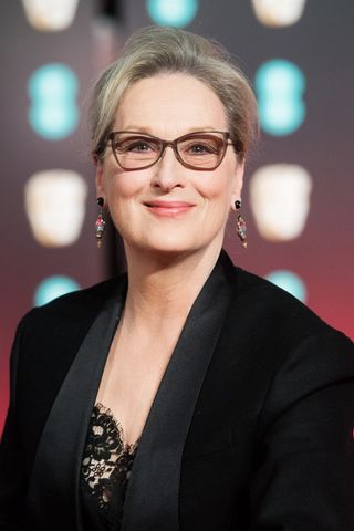 Meryl Streep pictured with natural makeup
