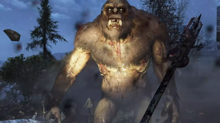 Bigfoot running straight at you
