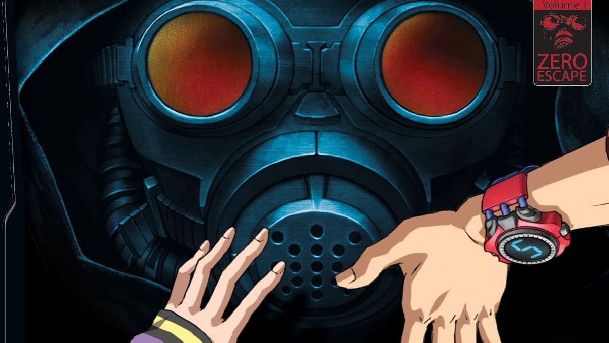 A gasmask during one of the best DS games, Nine Hours, Nine Persons, Nine Doors.