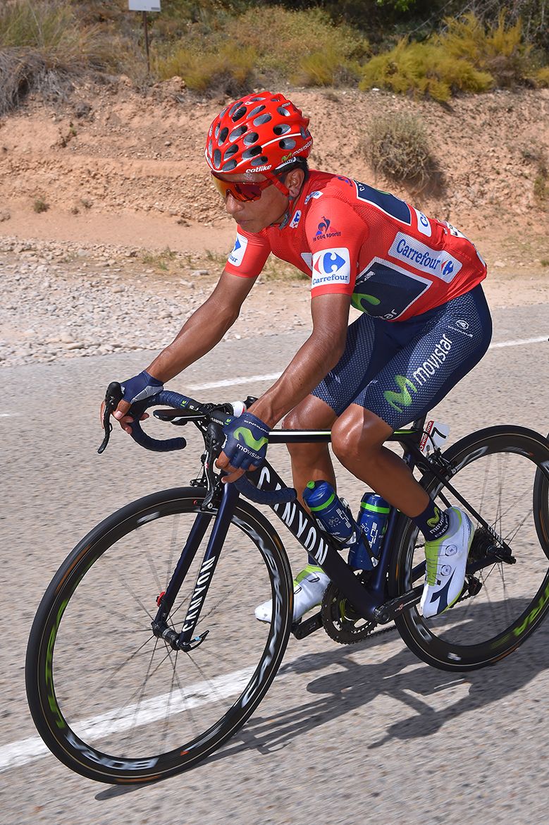 Nairo Quintana remained in the red jersey