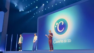 Canva's co-founders at Canva Create 2026