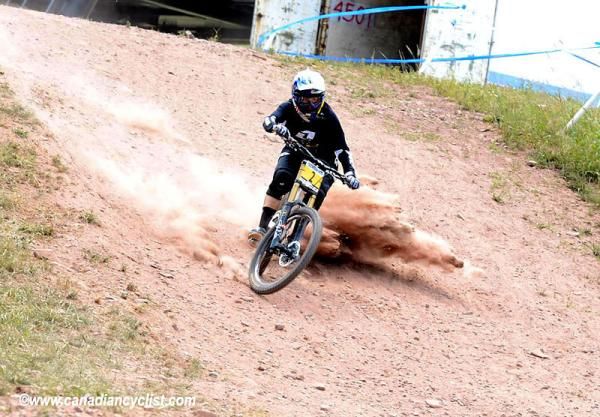 Rachel Atherton (GT) going sideways