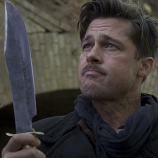 Inglourious Basterds - Brad Pitt plays Lt Aldo Raine in Quentin Tarantinoâ€™s audacious World War Two action movie