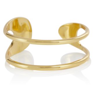 Christopher Esber Dual Band Gold-Plated Brass Arm Cuff