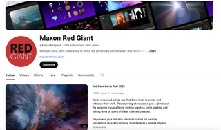 Maxon Red Giant YouTube page