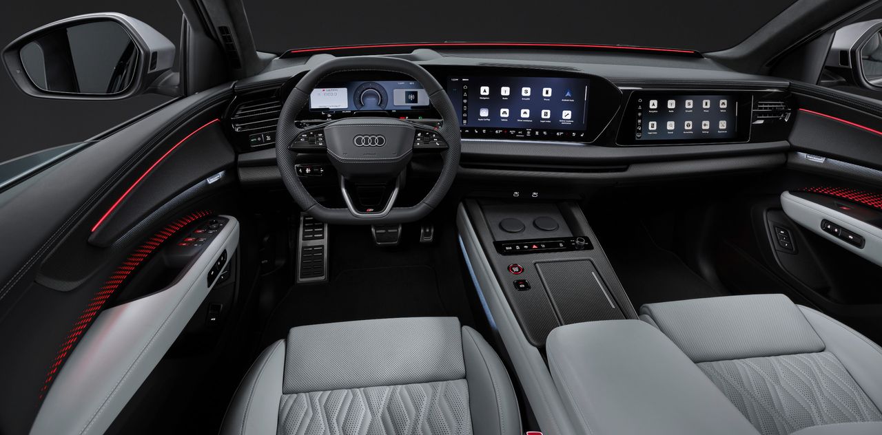 Interior details of the new Audi Q9 SUV