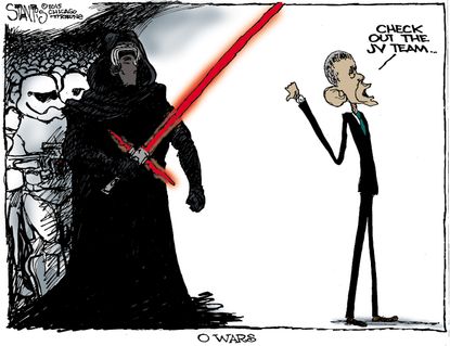 Obama cartoon Star Wars
