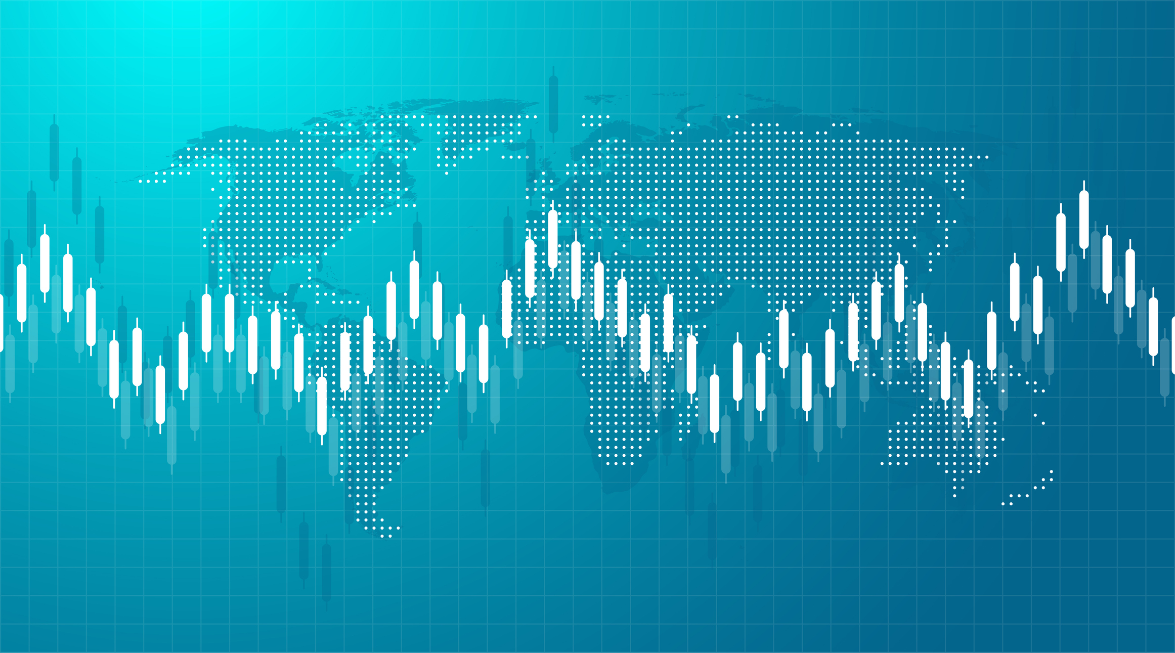 World map overlaid with an investing chart representing best investments for 2026