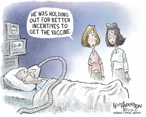 Editorial Cartoon U.S. covid vaccine