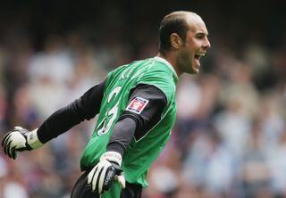 Pepe Reina during the 2006 FA Cup final between Liverpool and West Ham.