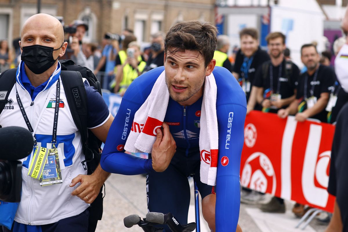 2021 UCI Road World Championships Flanders Men Elite Time Trial - Knokke - Heist Bruges 43,3 km - 19/09/2021 - Filippo Ganna (ITA - Ineos Grenadiers) - photo Luca Bettini/BettiniPhoto&Acirc;&copy;2021