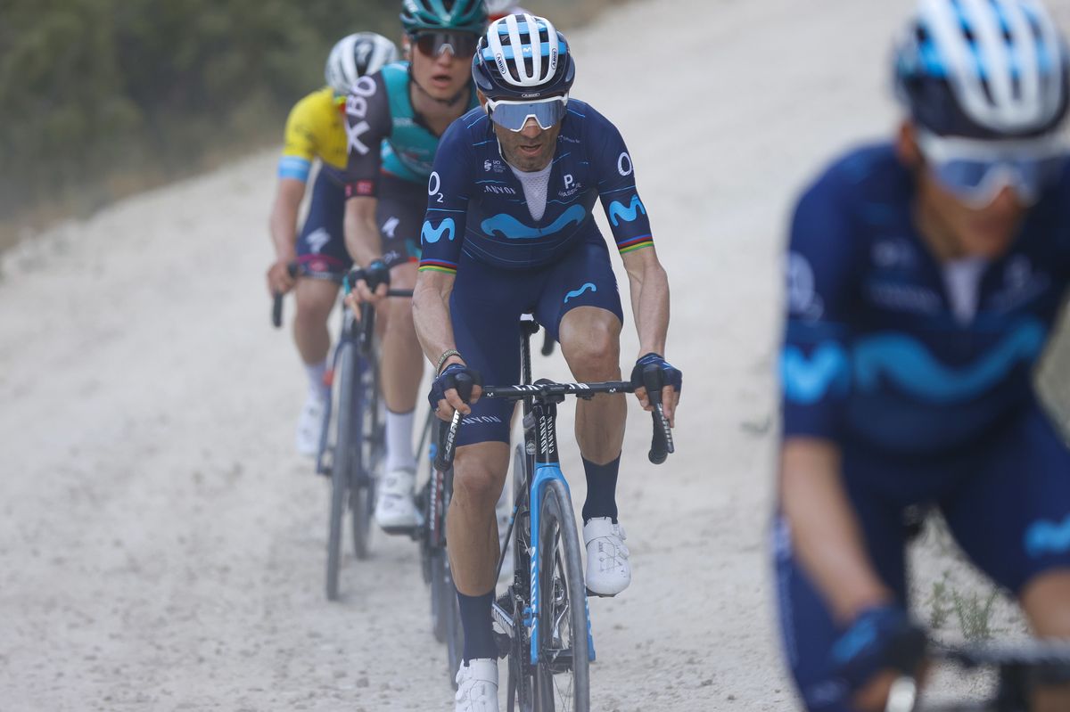 Volta a la Comunitat Valenciana 2022 - 72nd Edition - 3rd stage Alicante - Antenas del Maigmo&acirc; 155,1 km - 04/02/2022 - Alejandro Valverde (ESP - Movistar Team) - photo Luis Angel Gomez/SprintCyclingAgency&Acirc;&copy;2022