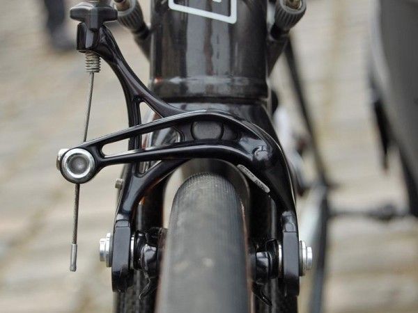 Frames were supposedly bone stock but Easton provided special forks with wider crowns for extra clearance.