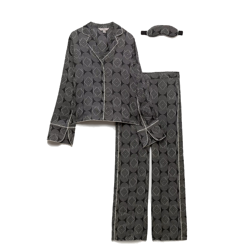 Kelly Hoppen x M&amp;amp;S pyjamas, black and ivory