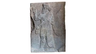 Assyrian art on the wall, King Ashurnasirpal II