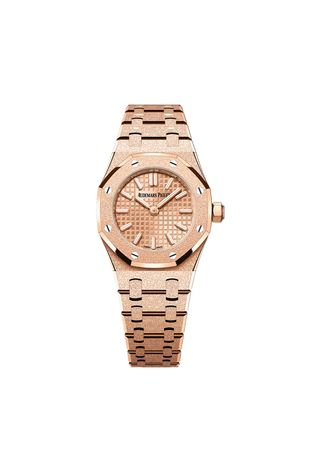 Audemars Piguet, Royal Oak Mini Frosted Gold Quartz