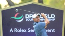 Rory McIlroy during practice for the 2025 DP World Tour Championship