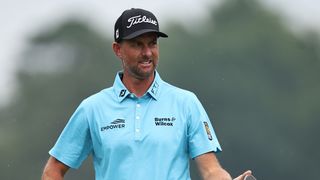 Webb Simpson during the 2023 Wyndham Championship at Sedgefield Country Club