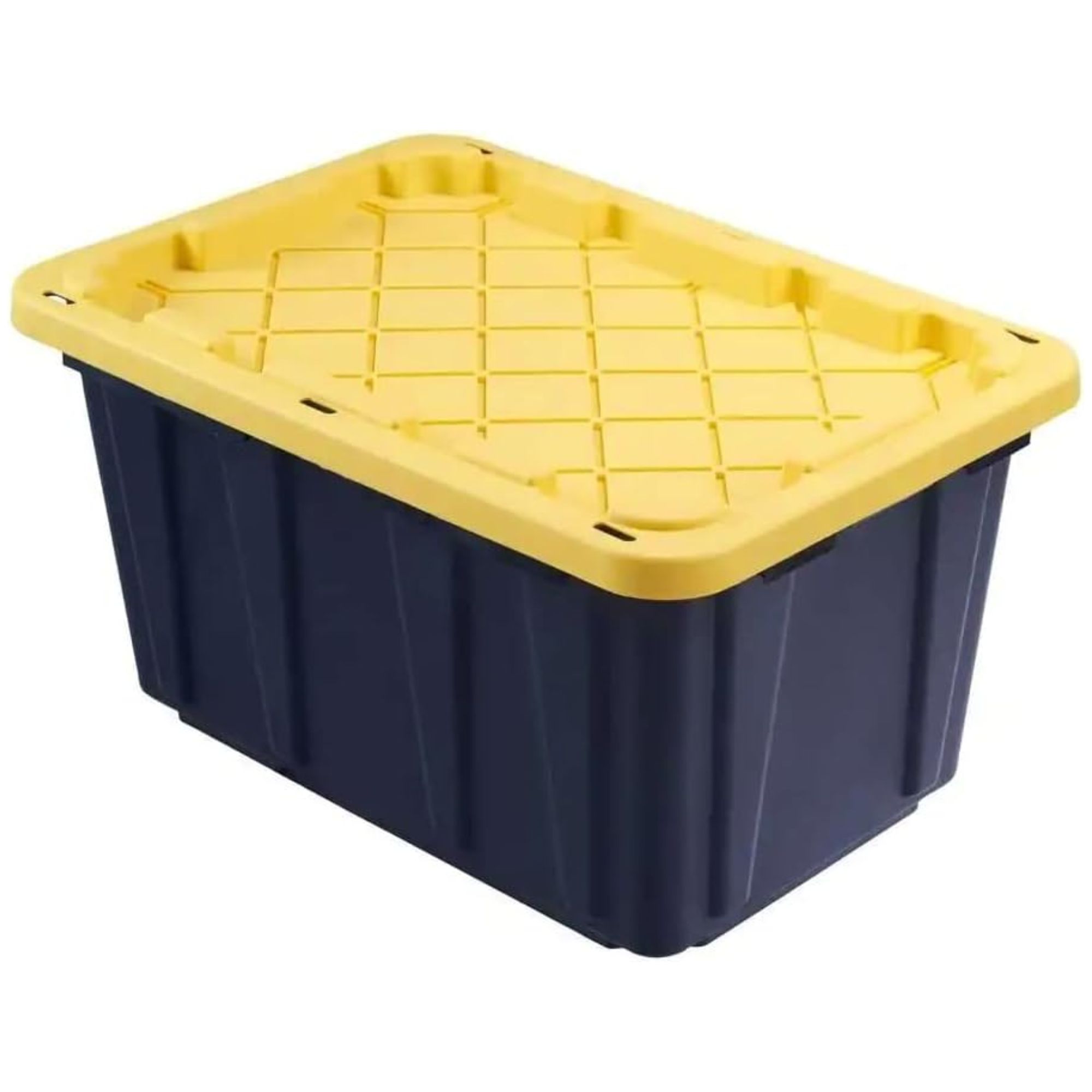 Black and yellow storage box