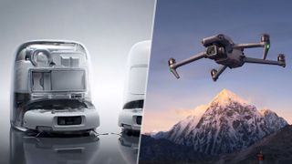 DJI Romo robot vacuum and DJI drone