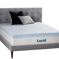 Lucid 4" Gel Memory Foam Topper: twin XL $86.02 at Amazon