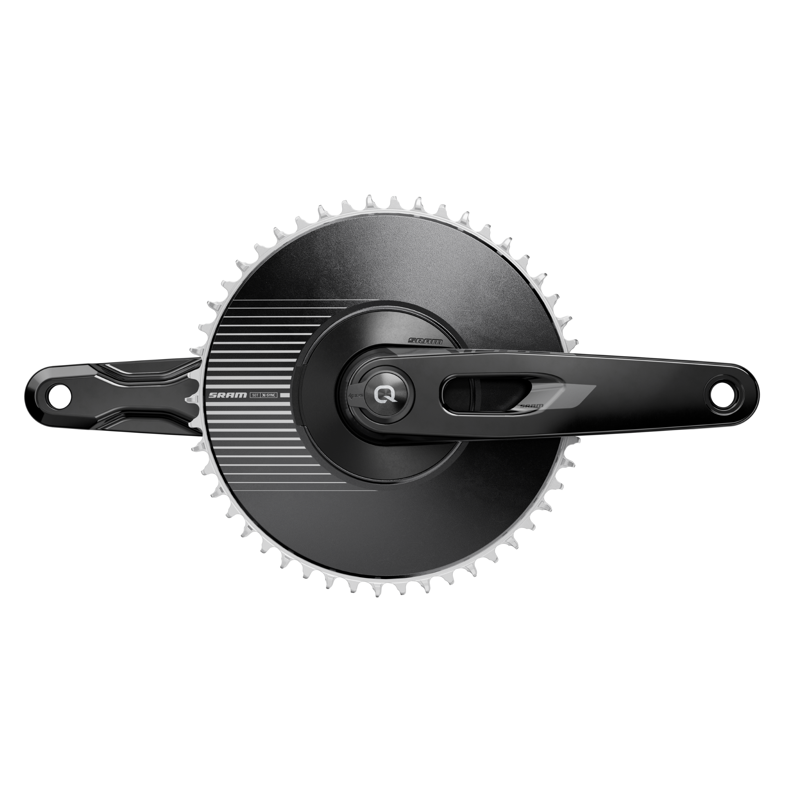 A SRAM Rival AXS 1x crankset