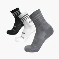 Brooks Run-In Crew 3-Pack Socks (Unisex)