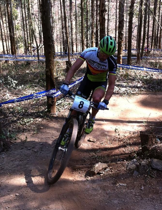 Jose Hermida (Spain) on a climb