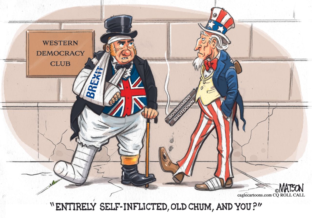 Political cartoon U.S. uncle sam&amp;amp;nbsp;brexit&amp;amp;nbsp;vote populism&amp;amp;nbsp;