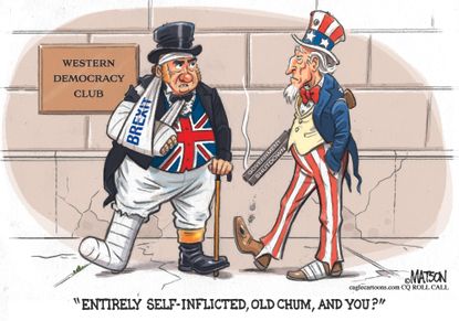 Political cartoon U.S. uncle sam&nbsp;brexit&nbsp;vote populism&nbsp;