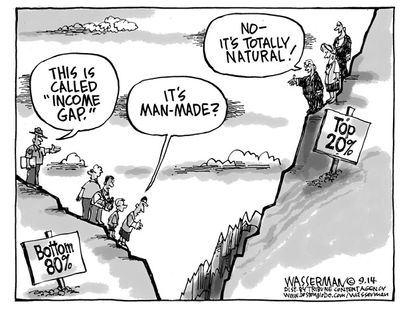 Political cartoon income gap
