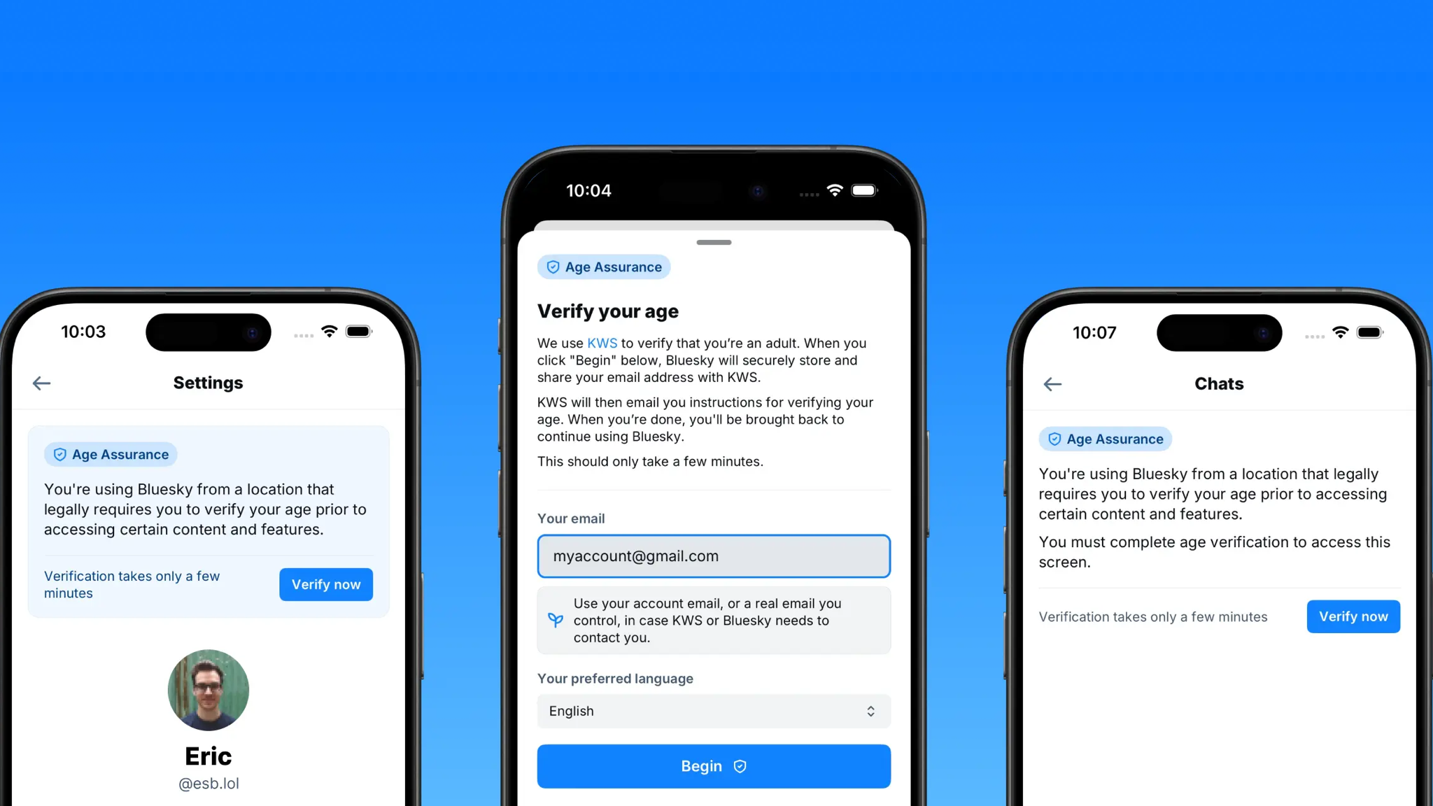 Bluesky age verification checks