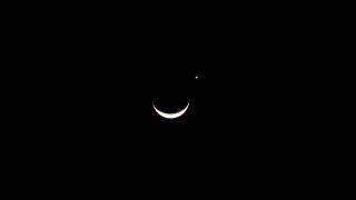 Venus and the Moon Over Taubate, Brazil