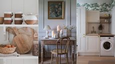 Three softly lit rooms featuring a variety of non toxic household objects