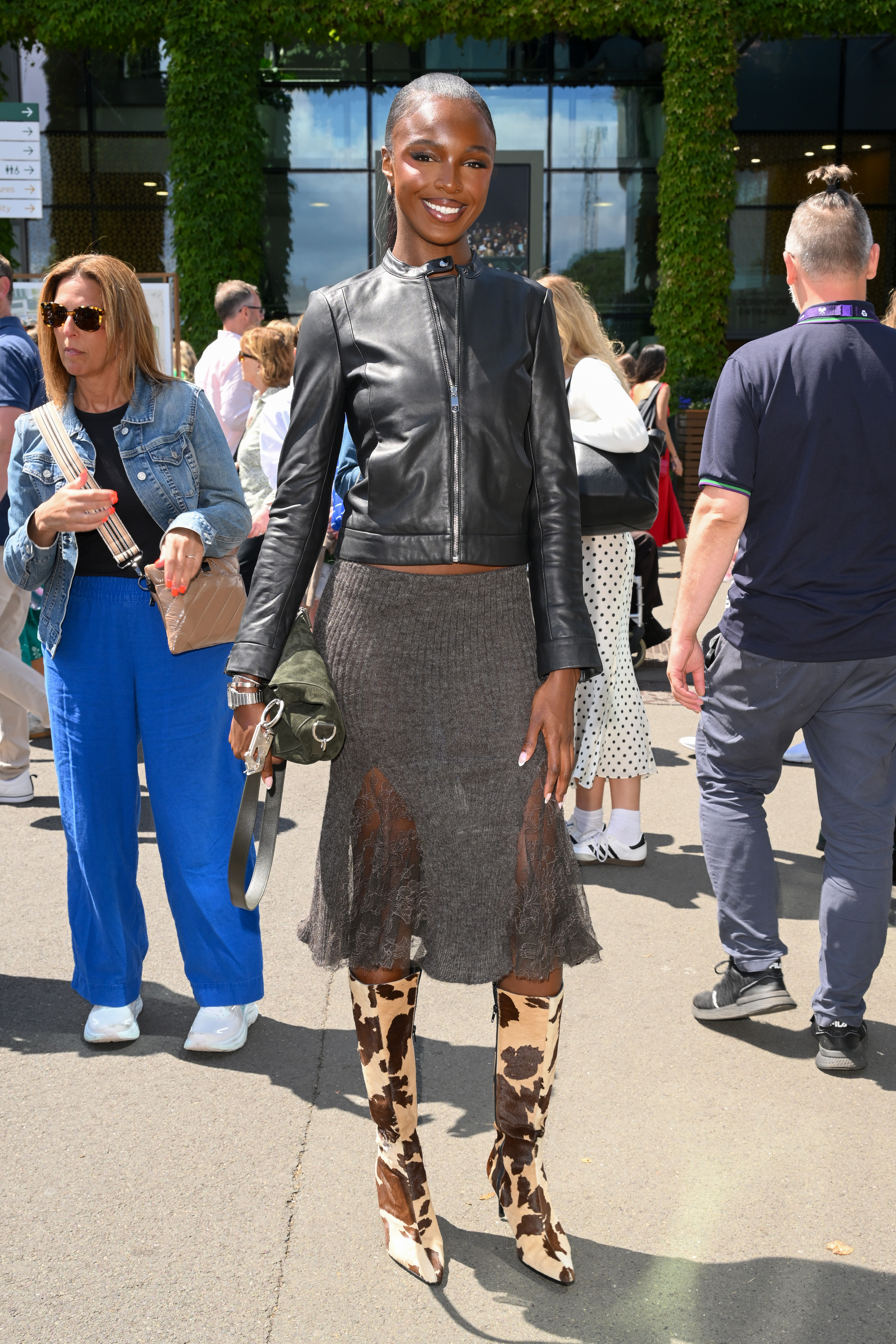 Leomie Anderson at Wimbledon